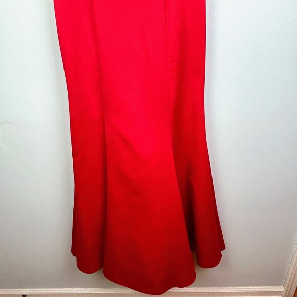 Faviana New York Vintage Red Strapless Formal Dress Sweetheart Nk Long Gown 3-4 - Picture 3 of 14